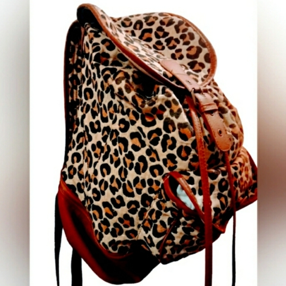 Leopard print back pack - Picture 6 of 6
